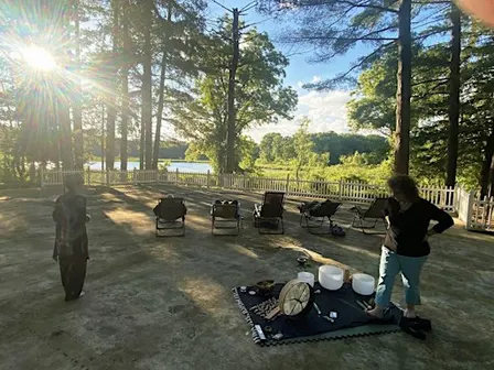 September 30 Sunset to Sound on the Patio of Hamburg Fitness Center