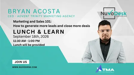 FREE Lunch & Learn: Marketing & Sales 101