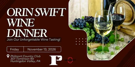 Orin Swift Wine Dinner