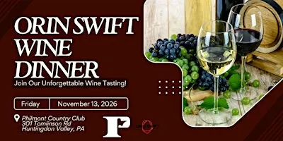 Orin Swift Wine Dinner