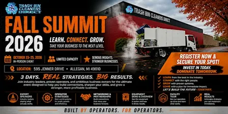 Trash Bin Cleaners Direct Fall Summit 2026