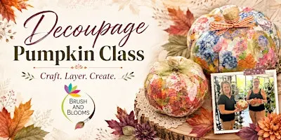 Decoupage Pumpkin Class