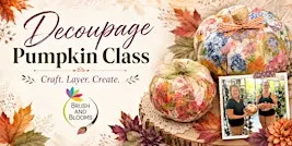 Decoupage Pumpkin Class