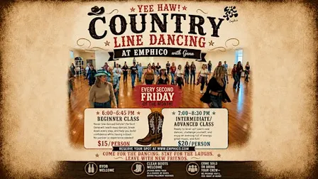 YEE HAW! Country Line Dancing - Advanced Class!