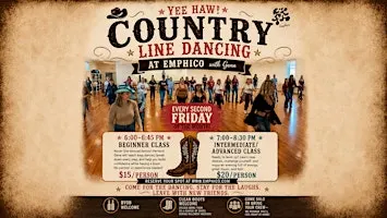 YEE HAW! Country Line Dancing - Beginner Class!