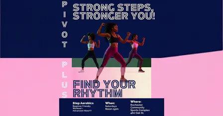 Stronger Steps, Stronger You!  Step Aerobics