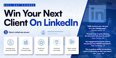 Win Clients on LinkedIn - Full Day Course - LONDON Social Selling Training
