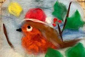 Christmas Card Wet Felting Workshop
