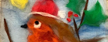 Christmas Card Wet Felting Workshop