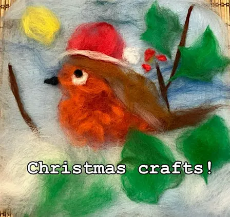 Christmas Card Wet Felting Workshop