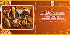 Sip & Cookie Decorate: A Fall Harvest Royal Icing Experience