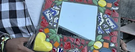 Mosaic Workshop: 12x12 Mirrors or Mural Pieces