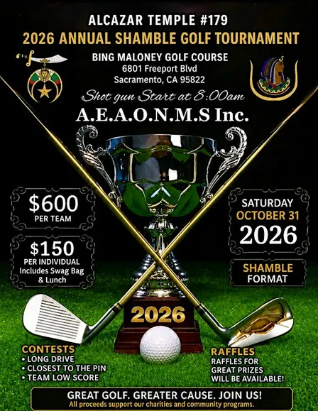 Alcazar Temple #179 14th annual Golf tournament