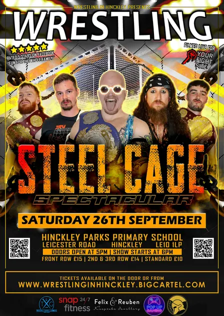 Wrestling in Hinckley's Steel Cage Spectacular (26/9/26)