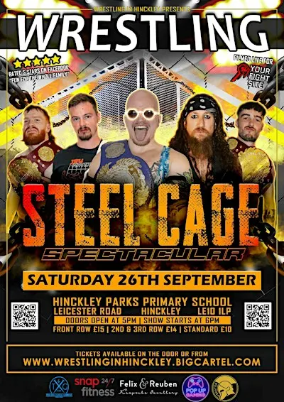 Wrestling in Hinckley's Steel Cage Spectacular (26/9/26)