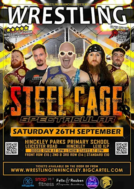 Wrestling in Hinckley's Steel Cage Spectacular (26/9/26)