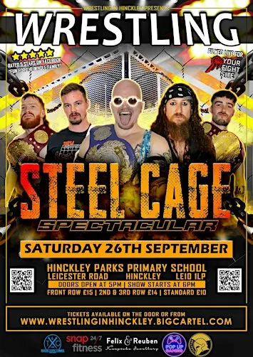 Wrestling in Hinckley's Steel Cage Spectacular (26/9/26)