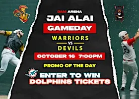 World Jai Alai League: Warriors vs Devils | Fri, Oct. 16