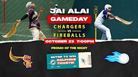 World Jai Alai League: Chargers vs Fireballs | Fri, Oct. 23