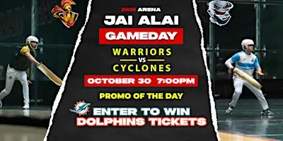 World Jai Alai League: Warriors vs Cyclones | Fri, Oct. 30