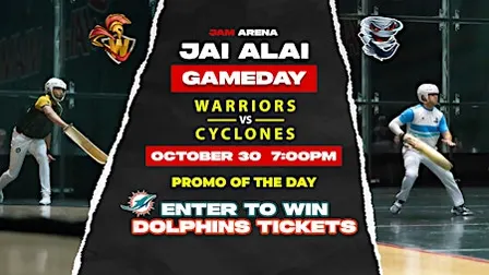 World Jai Alai League: Warriors vs Cyclones | Fri, Oct. 30