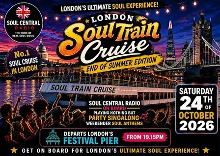 London Soul Train Cruise (Autumn Special)  Saturday 24th of October