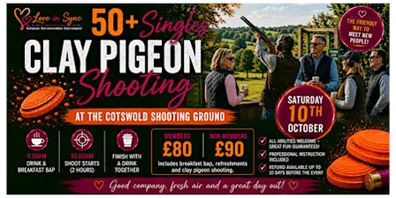 Clay Pigeon Shooting for 50+ Singles