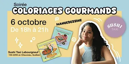 Soirée Coloriages Gourmands - Sushi Taxi Lebourgneuf