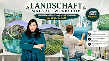 Acryl-Landschaften malen & Hugo in Wien (Deutsch+English) PAINT &  SIP