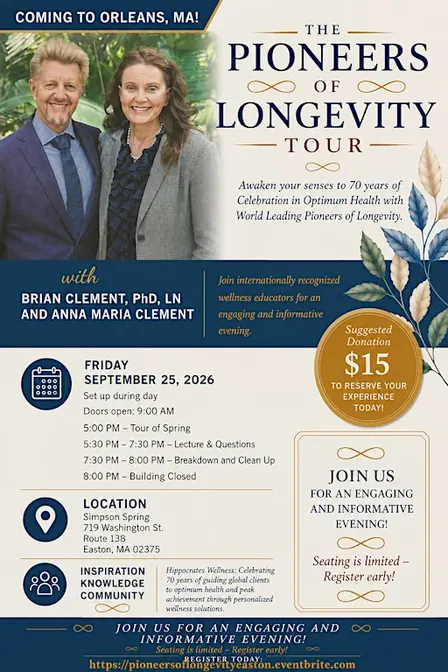 Pioneers of Longevity Tour Easton