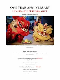 FREE Lion Dance Celebration | Hibachi Express 1st Anniversary