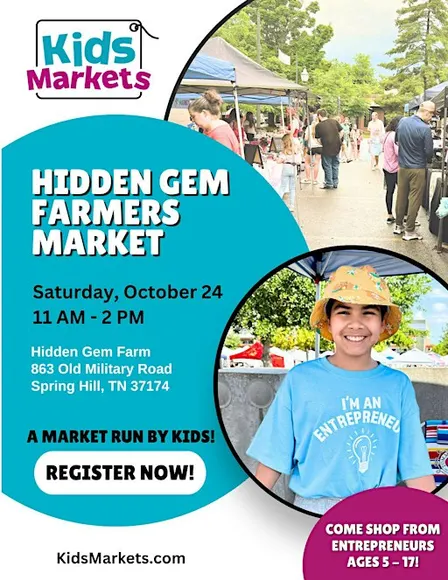 Kids Markets at Hidden Gem Farmers Market
