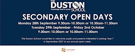 The Duston School - Secondary Open Days