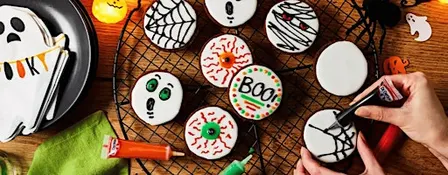 Kids' Halloween Biscuit Decorating
