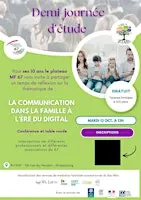 Demi-journée d'étude : la communication dans la famille à l'ère du digital
