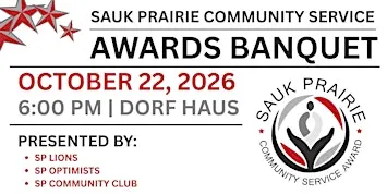 Sauk Prairie Community Service Awards Banquet