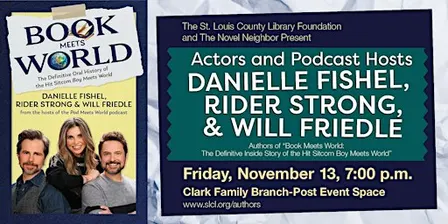 Author Event - Danielle Fishel, Rider Strong, and Will Friedle