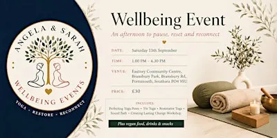 Yoga Wellbeing Event | Yoga, Meditation, Sound Bath, Poses Workshop