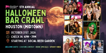 Halloween Bar Crawl 10/31 - HOUSTON (Midtown)