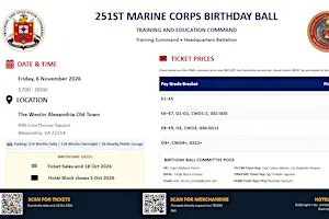 Training and Education Command 251st Marine Corps Birthday Ball