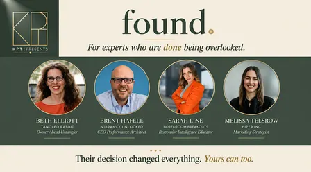 FOUND. For Experts Who Are Done Being Overlooked.
