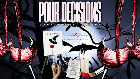 Pour HalloWine Decisions a Comedy Paint and Wine Tasting
