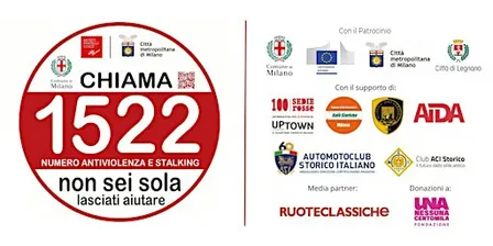 1522 | Motori in marcia contro la violenza sulle donne - 20 settembre