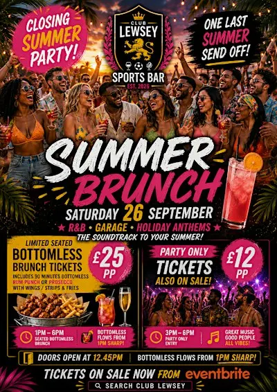 Club Lewsey- End of Summer Brunch