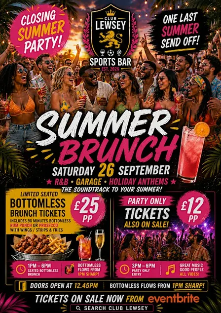 Club Lewsey- End of Summer Brunch