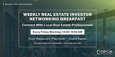 Weekly Real Estate Investor Networking Breakfast