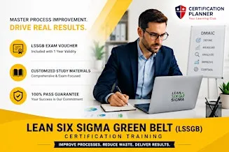 Lean Six Sigma Green Belt Certification Oklahoma City | 4‑Day Exam Voucher