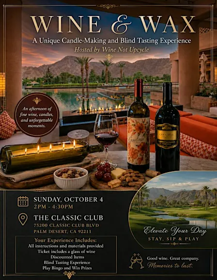 Wine & Wax: Candle Making Experience (The Classic Club)
