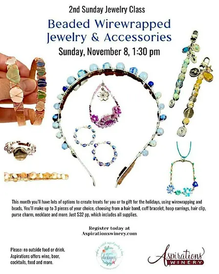 Jewelry Making Workshop | Aspirations Winery Clearwater