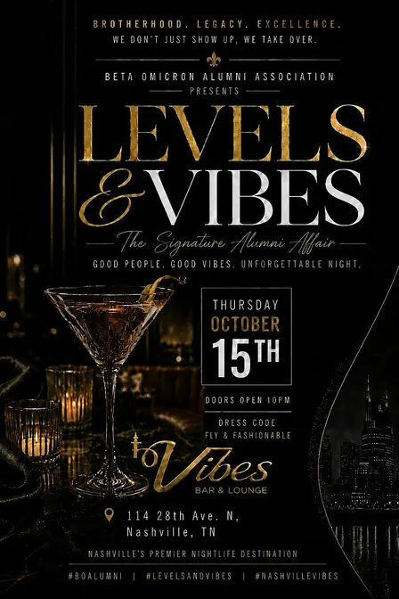 TSU HOMECOMING 2026 - LEVELS & VIBES  |  Alumni Night Party | Nashville, TN